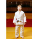Біле дитяче кімоно для хлопчиків, джиу-джитсу, TM BUDOGI, зріст 140 см, щільність 350 гр/м.кв.