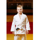 Біле дитяче кімоно для хлопчиків, джиу-джитсу, TM BUDOGI, зріст 140 см, щільність 350 гр/м.кв.