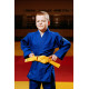 Синє дитяче кімоно для хлопчиків, дзюдо, TM BUDOGI серія BEGINNER, зріст 140 см, щільність 350 гр/м.кв.