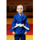Синє дитяче кімоно для дівчаток, дзюдо, TM BUDOGI серія BEGINNER - оновлена модель, 110 розмір, щільність 400 гр/м.кв.