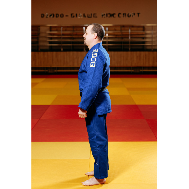 Синє кімоно для хлопців/чоловіків, дзюдо, TM BUDOGI серія PRO, зріст 160 см, щільність 650 гр/м.кв.