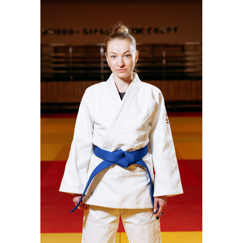 Белое кимоно для девочек/женщин, дзюдо, TM BUDOGI серия ADVANCED, рост 170 см, плотность 500 гр/м.кв.