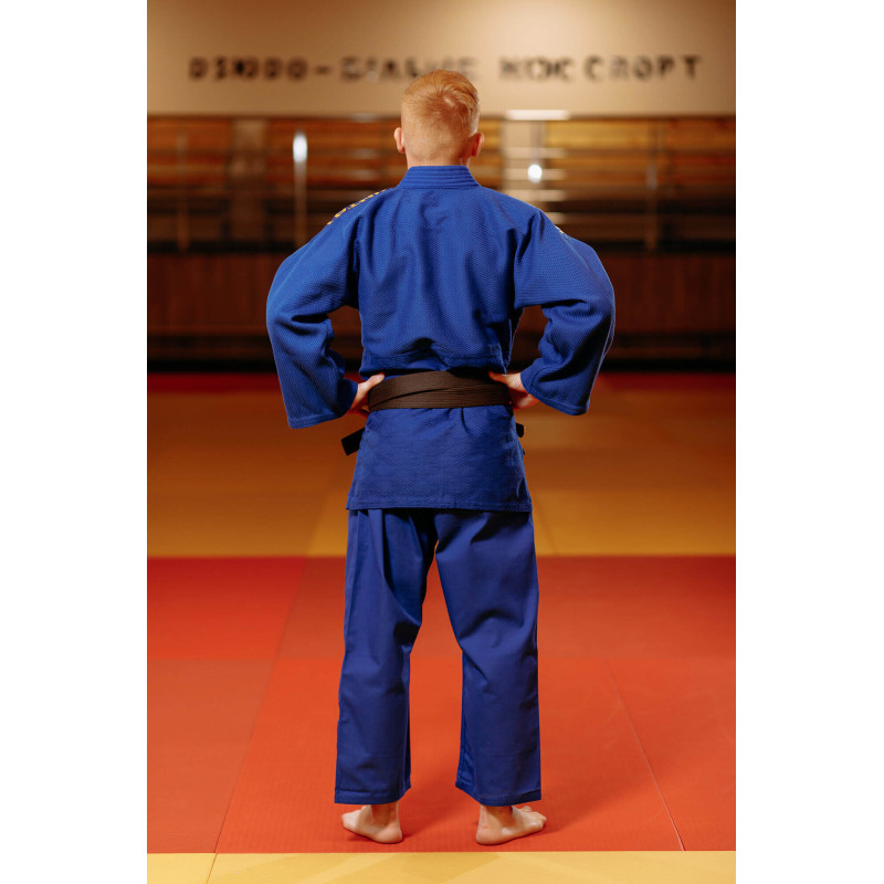 Кімоно для дзюдо синє, TM "Kintayo" Wazari, 150 зріст, щільність 650 гр/м.кв.