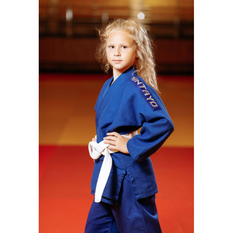 Кімоно для дзюдо синє, TM "Kintayo" Yuko, 120 зріст, щільність 450 гр/м.кв.
