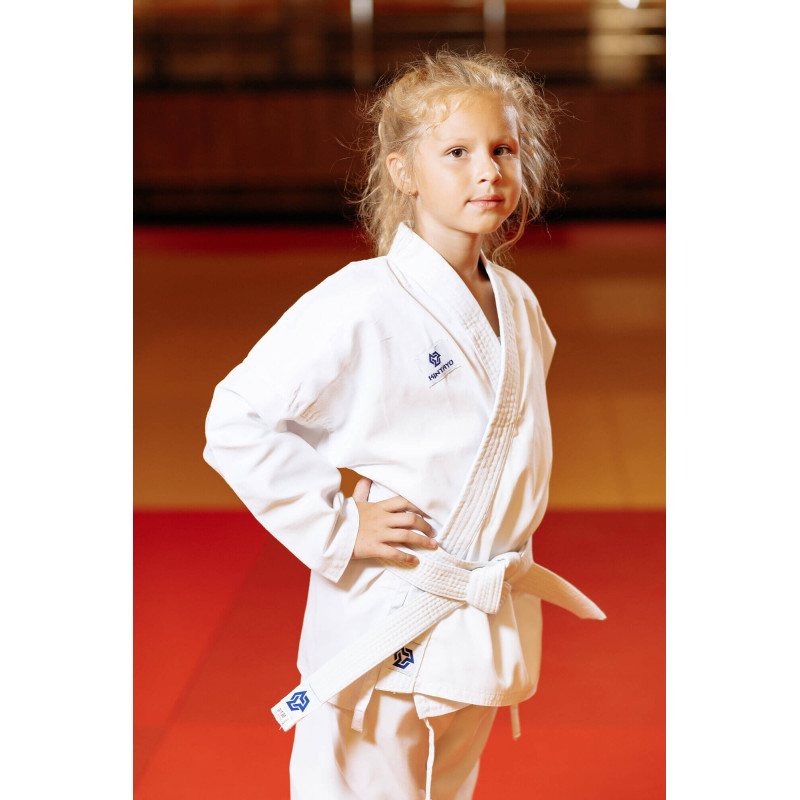 Кімоно для карате біле, TM "Kintayo" , 140 зріст, щільність 240 гр/м.кв.