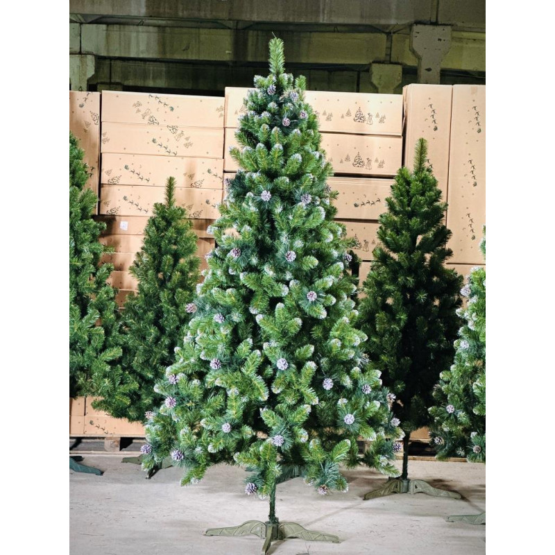 Ялинка із білим напиленням та шишками SNOWY CONE TREE