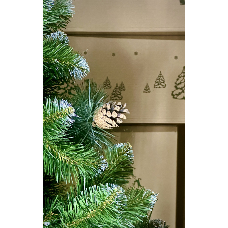Ялинка із білим напиленням та шишками SNOWY CONE TREE