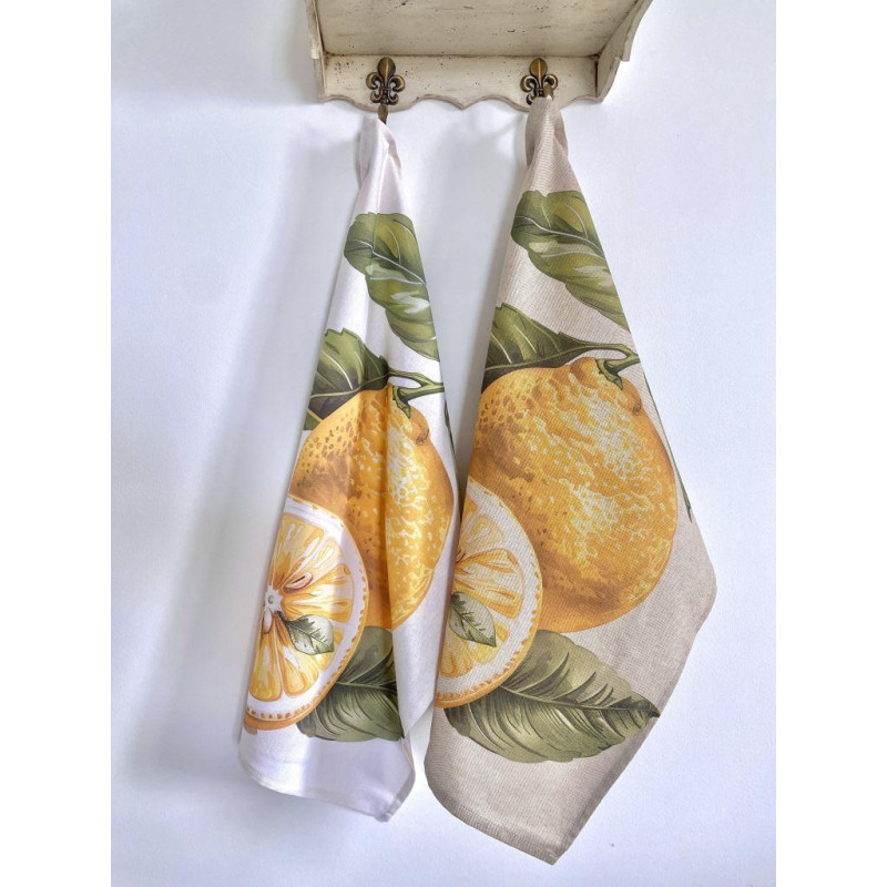Набір з 2 шт. кухонних рушників "Fresh Lemons" SET TOWELS-09