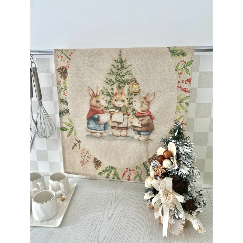 Набір з 2 шт. кухонних рушників "Bunny Choir" SET TOWELS-21