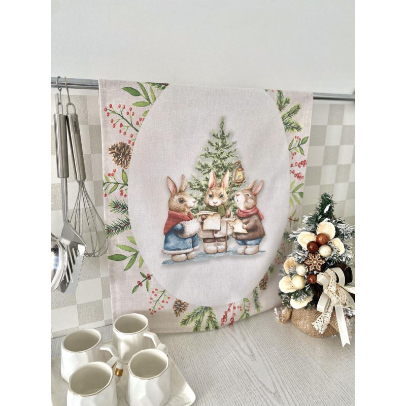 Набір з 2 шт. кухонних рушників "Bunny Choir" SET TOWELS-21