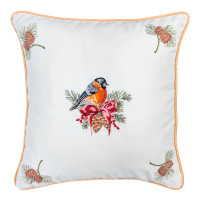 Наволочка одностороння з вишивкою BULLFINCH