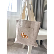 Сумка гобеленовая CHAMONIX-CORGI-SM36 (36x36) Limaso