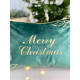 Наволочка новорічна оксамитова вишивана NOV01ZH "Merry Christmas"