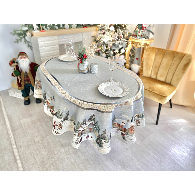 Скатерть гобеленовая овальная OVAL723 Limaso