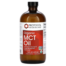 Масло MCT, Organic MCT Oil, Protocol for Life Balance, органик, 473 мл