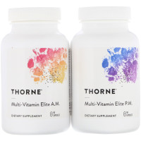 Мультивитамины элит, Multi-Vitamin Elite NSF Certified for Sport, Thorne, 2 бутылки по 90 капсул