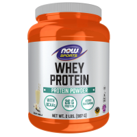 Сывороточный протеин, Whey Protein, Now Foods, Sports, сливочно-ванильный, 907 г
