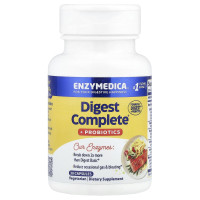 Ферменты и пробиотики, Digest + Probiotics, Enzymedica, 30 капсул