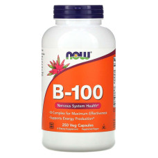 Комплекс В-100, B-Vitamins, Now Foods, для нервной системы, 250 вегетарианских капсул