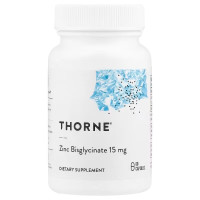 Цинк бисглицинат, Zinc Bisglycinate, Thorne, 15 мг, 60 капсул
