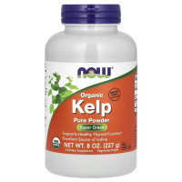 Бурые морские водоросли, ламинария, Kelp, NOW Foods, органический порошок, 227 г.