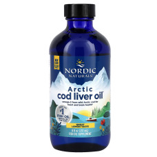 Рыбий жир из печени трески, Cod Liver Oil, Nordic Naturals, лимон, арктический, 237 мл