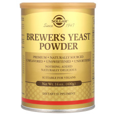 Пивные дрожжи, Brewer's Yeast, Solgar, порошок, 400 гр.