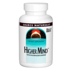 Улучшение работы мозга, формула, Higher Mind, Source Naturals, 60 таблеток