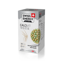 Кальцій + Вітамін D3 + Вітамін К2, CALCIVIT Calcium+Vitamin D3+Vitamin K2, Swiss Energy, 30 капсул