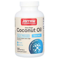 Кокосовое масло, Coconut Oil, Jarrow Formulas, 1000 мг, 120 капсул