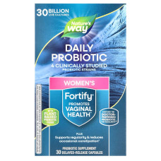 Пробіотики + пребіотик для жінок, Fortify, Nature's Way, повсякденний догляд, 30 млрд КУО, 30 капсул з відстроченим вивільненням