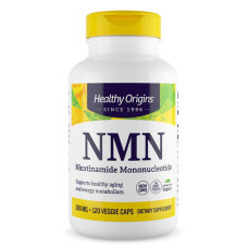 Никотинамид мононуклеотид, НМН, Nicotinamide Mononucleotide, NMN, Healthy Origins, 300 мг, 120 вегетарианских капсул