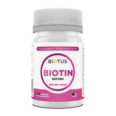 Біотин, Biotin, Biotus, 600 мкг, 30 таблеток