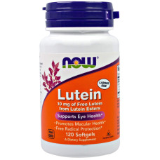 Лютеїн, Lutein, NOW Foods, 10 мг, 120 гелевих капсул