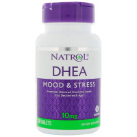 Дегідроепіандростерон, DHEA, Natrol, 10 мг, 30 таблеток