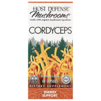 Кордицепс, Cordyceps, Fungi Perfecti, Host Defense, для захисту організму, енергетична підтримка, 1 г, 60 вегетаріанських капсул