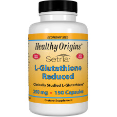 Глутатион, L-Glutathione, Healthy Origins, Setria, пониженный, 250 мг, 150 капcул