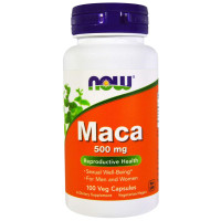 Мака (Maca), Now Foods, 500 мг, 100 вегетаріанських капсул