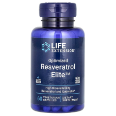 Ресвератрол, Optimized Resveratrol Elite, Life Extension, 60 вегетарианских капсул