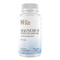 Магний с витамином В6, Magnesium with Vitamin B6, My Nutri Week, экстра сильный, 399 мг, 150 капсул
