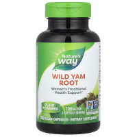 Дикий ямс, Wild Yam, Nature's Way, корень, 700 мг, 180 веганских капсул (350 мг в капсуле)