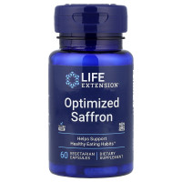 Шафран, Optimized Saffron, Life Extension, 60 вегетарианских капсул (78 мг на капсулу)