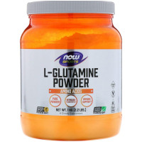Глютамин, L-Glutamine, Now Foods, Sports, порошок, 1 кг