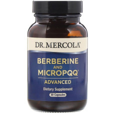 Берберин и микроPQQ, Berberine and MicroPQQ, Dr. Mercola, 30 капсул