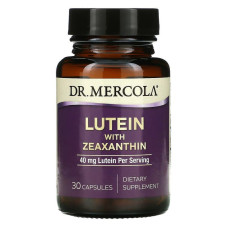 Лютеїн із зеаксантином, Lutein with Zeaxanthin, Dr. Mercola, 40 мг, 30 капсул