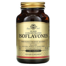 Соєві ізофлавони, Isoflavones, Solgar, суперконцентровані, 120 таблеток