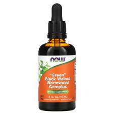 Чорний горіх і полин (Black Walnut Wormwood), Now Foods, комплекс, 59 мл.