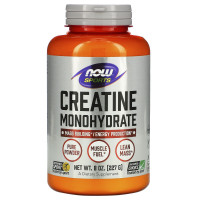 Креатин моногідрат, Creatine Monohydrate, Now Foods, Sports, чистий порошок, 227 г