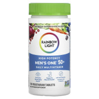 Мультивитамины для мужчин 50+, Men's One 50+, Rainbow Light, ежедневные, высокая потенция, 120 вегетарианских таблеток