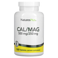 Кальций и магний, Cal/Mag, Nature's Plus, 500/250 мг, 180 таблеток